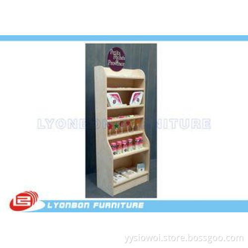 White Natural Pine Wooden Display Stands Multi Layers For S